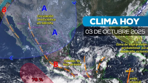 clima en México 3 de octubre