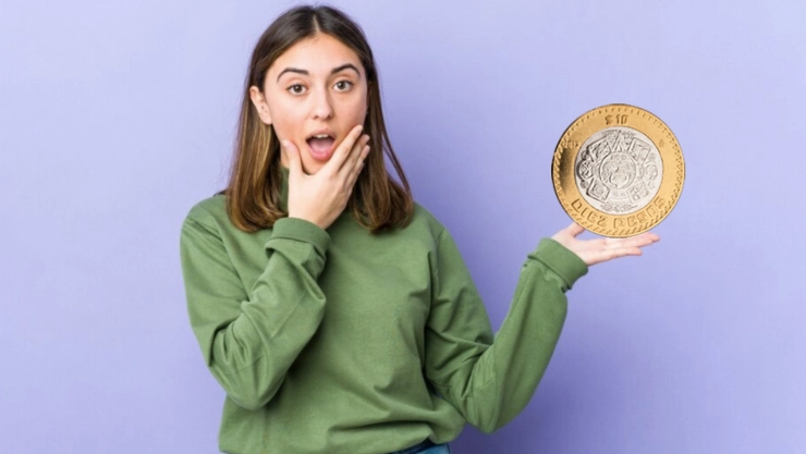Una peculiar moneda de 10 pesos podría hacerte millonario