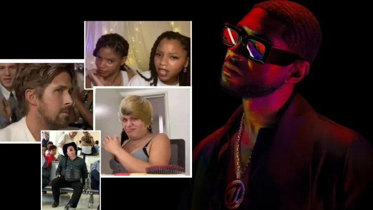 Memes Usher en el Medio Tiempo Super Bowl 2024