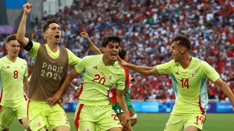 España celebra el pase a la final