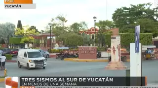 Se registran 3 sismos en Yucatán.