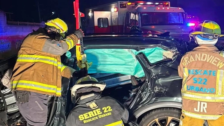 Conductor muere prensado en fatal accidente sobre la autopista México-Puebla hoy sábado