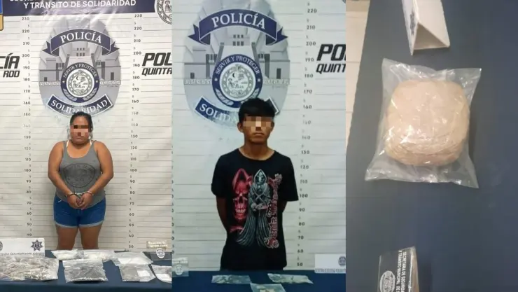 Aseguran a dos personas y más de 200 envoltorios de droga en Solidaridad