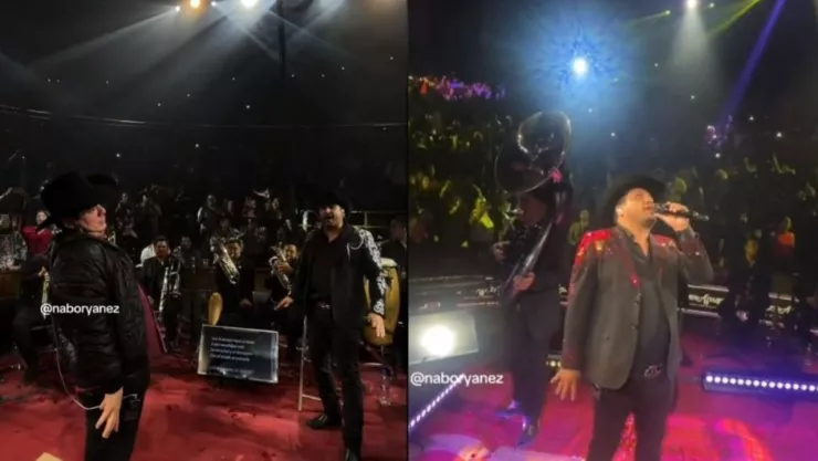 Alfredo Olivas y Julión Álvarez en concierto