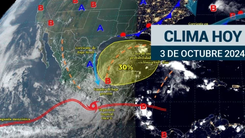 Pronóstico del clima, hoy jueves 3 de octubre