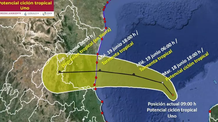 Temporada de huracanes 2024_ Se mantiene la Alerta Azul por la presencia del ciclón tropical 1