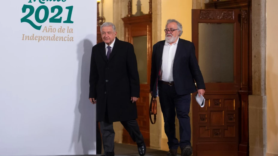 Andrés M. López Obrador y Alejandro Encinas