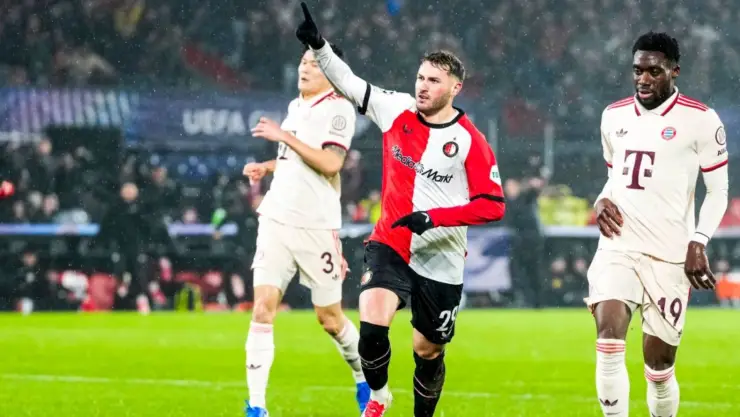 GOl doblete Santiago Giménez vs Bayern Múnich Champions League