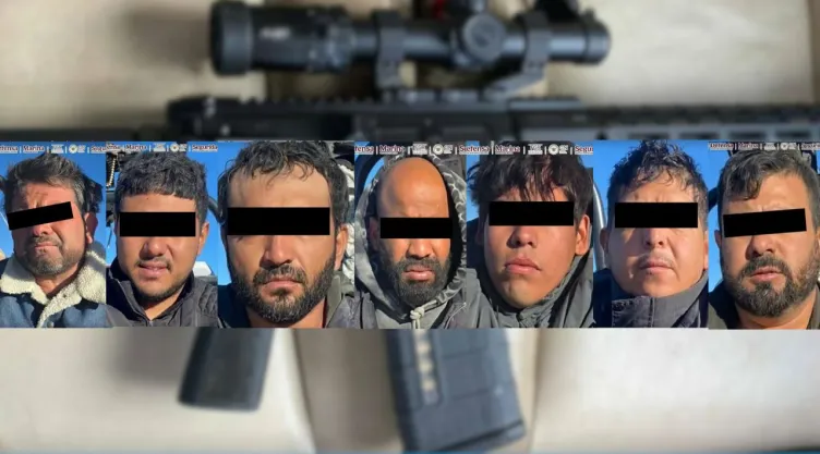 Detienen a siete hombres con armas exclusivas del Ejército en Tijuana con camioneta de California