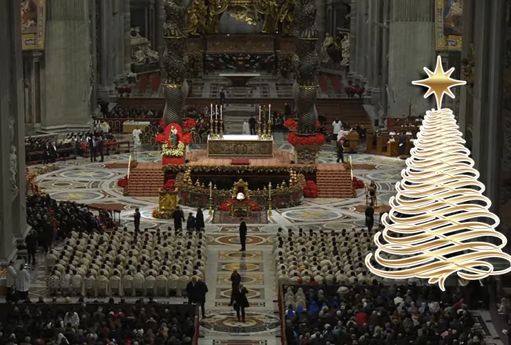 Sigue EN VIVO la Misa de Navidad desde El Vaticano encabezado por el Papa León XIV.webp
