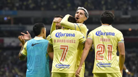 Brian Rodríguez festeja gol contra FC Juárez Apertura 2023