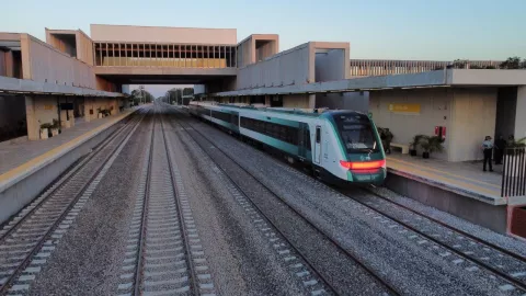 Se descarrila un vag&oacute;n del Tren Maya