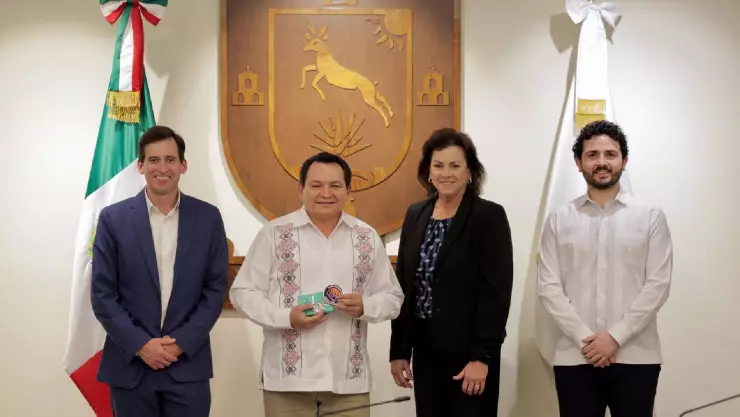 Joaquín Díaz Mena, gobernador de Yucatán, fortalece alianzas con el Puerto de Panama City, Florida