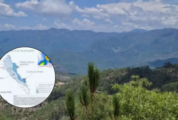 Lluvias y aguanieve en Sinaloa