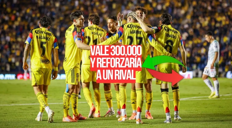 América lo dejaría ir, solo vale 300k y él elegiría reforzar a otro equipo que es un fiel rival en la Liga BBVA MX