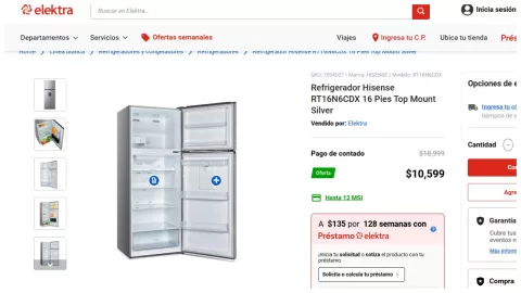 refrigerador hisense precio