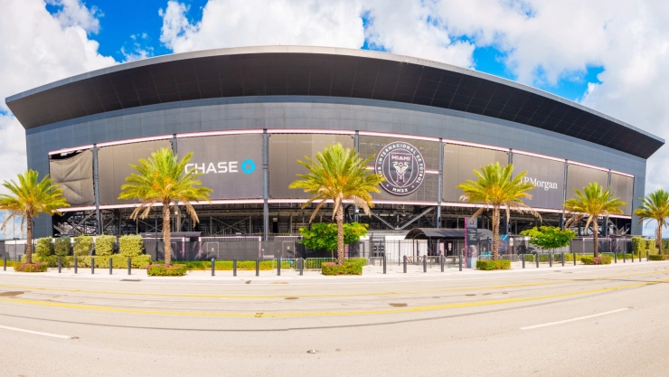 El Chase Stadium del Inter Miami por fuera
