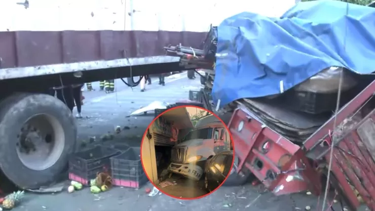 CDMX: Camión de basura choca contra una casa en Iztapalapa y deja 2 heridos