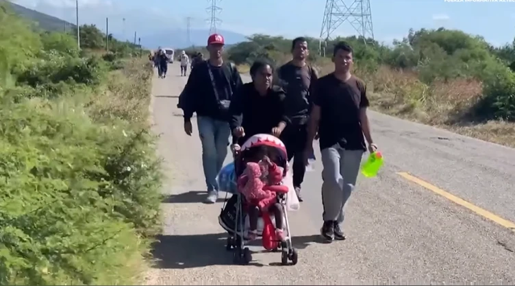 Caravanas migrantes en Oaxaca