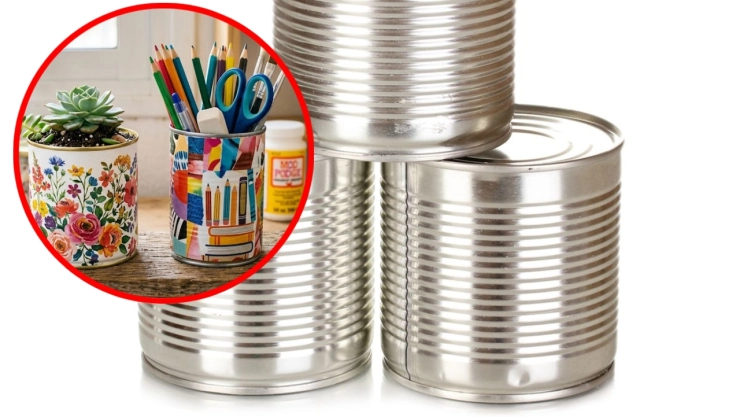 2 ideas para reciclar latas con decoupage para darle una segunda vida