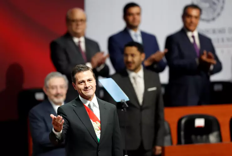 Presidente de México, Enrique Peña Nieto, en el sexto informe de gobierno