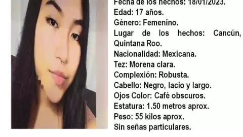 buscan a joven de 17 años vista por ultima vez en cancun