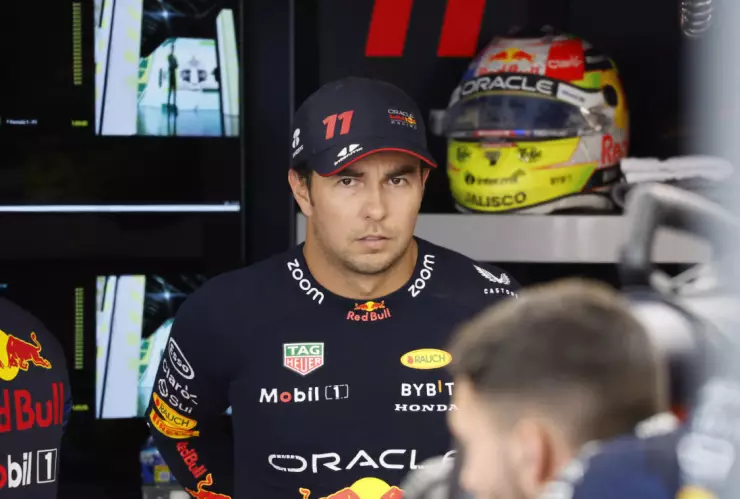 Checo Pérez en el Gran Premio de Japón
