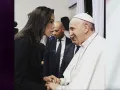 famosos con el papa francisco