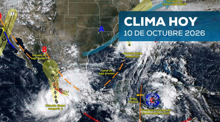Clima en México 10 de octubre