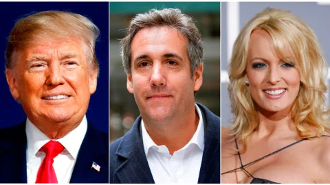 Trump. Cohen y Daniels