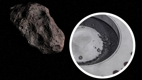 Muestras del asteroide Bennu por la NASA