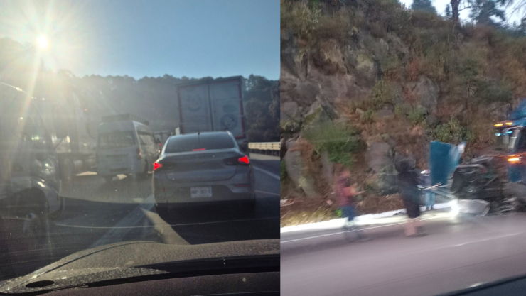 TRÁFICO AUTOPISTA MÉXICO-PUEBLA.
