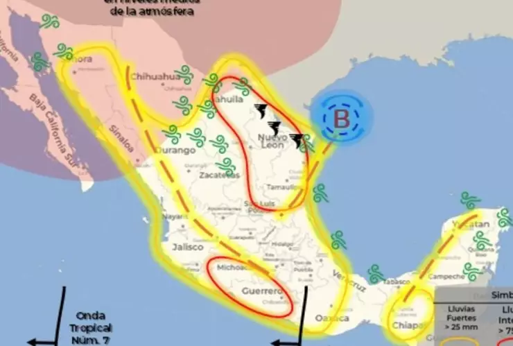 clima mexico 7 de julio