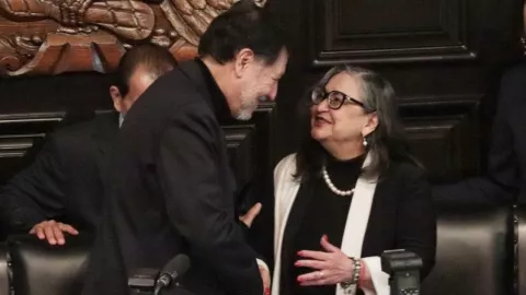 Reunión privada entre Fernández Noroña y Norma Piña