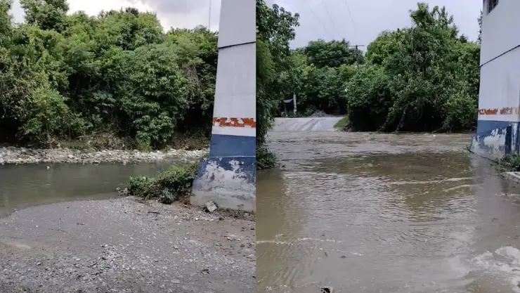 Así captaron repentina crecida de río en Veracruz tras fuertes lluvias; ‘Me recordó la inundación en Poza Rica’