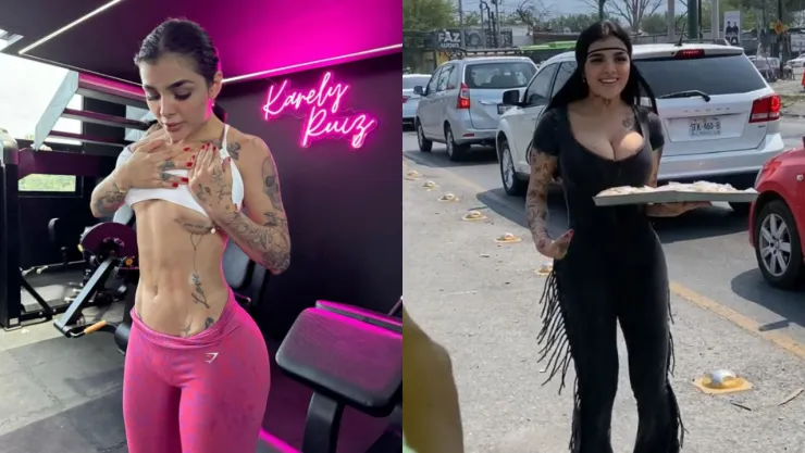 VIDEO: Captan a Karely Ruiz vendiendo pays en las calles, ¿dejará Onlyfans?
