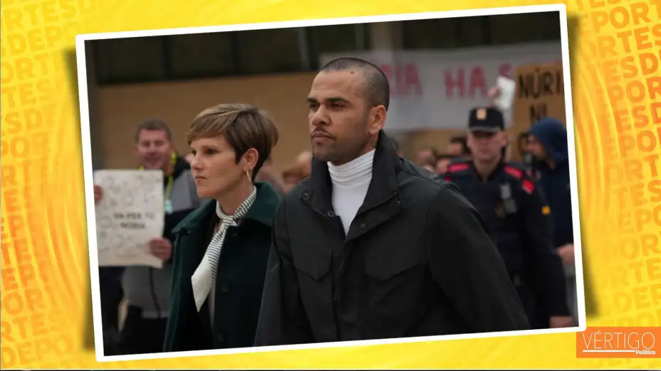 Dani Alves sale del centro penitenciario Brians, en Barcelona, España.