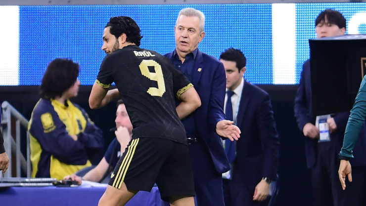 Raúl Jiménez y Javier Aguirre