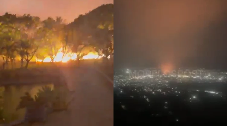 Explota tranformador en Morelos por intensas lluvias