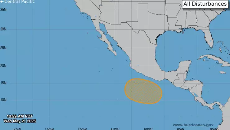 Disturbio en el Pacífico podría evolucionar a depresión tropical ¿Cuándo?