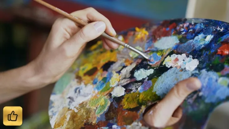 Manualidades de Pintura Cómo crear una paleta de pintor a partir de acrílico reciclado y madera compensada.jpg