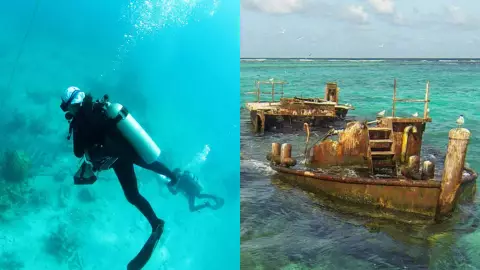 ¿Qué es el Banco Chinchorro? Todo lo que necesitas saber sobre los naufragios en los que puedes bucear en Quintana Roo