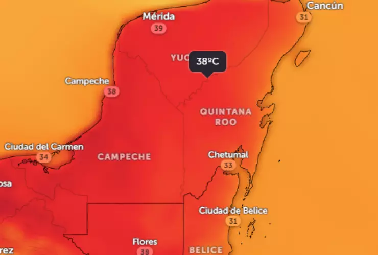 Quintana Roo tendrá fuertes temperaturas debido a la segunda ola de calor