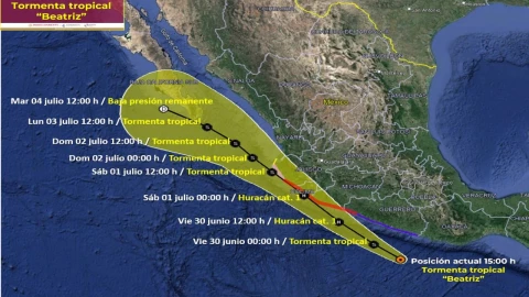 Tormenta-tropical-Beatriz-qué-estados-impactará