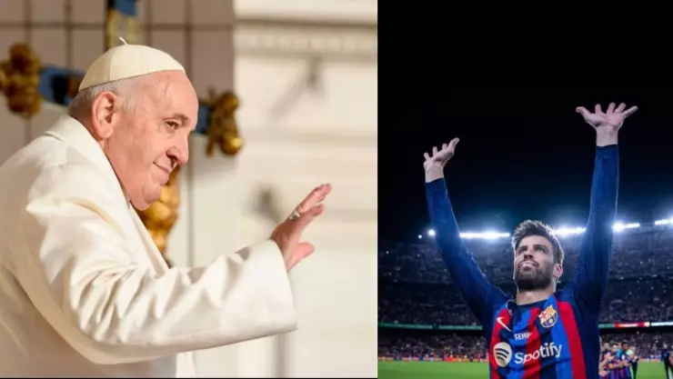papa francisco y gerard pique