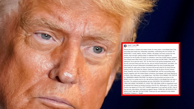 Trump fija plazo a Hamás y advierte que “se desatará el infierno” si no acepta el acuerdo