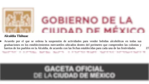 Ley Seca en Tláhuac