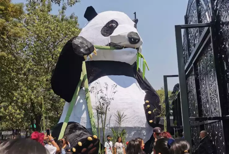 Panda gigante para celebrar los 100 años del Bosque de Chapultepec.jpg