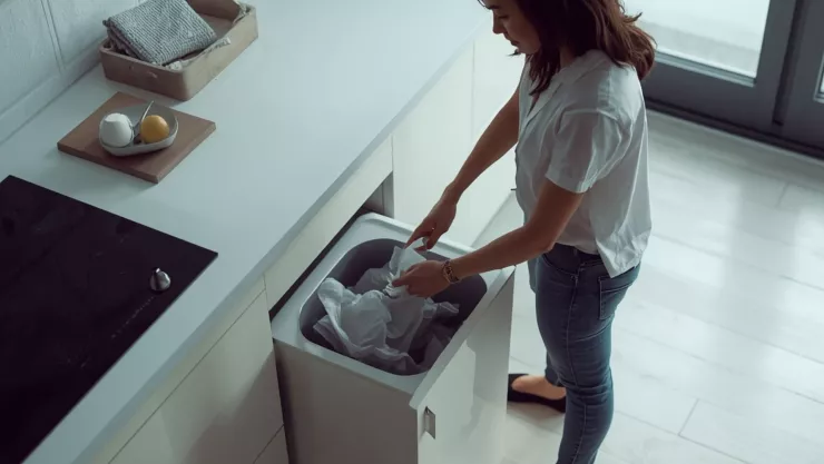3 ideas elegantes para reemplazar tu bote de basura en la cocina y transformar tu espacio