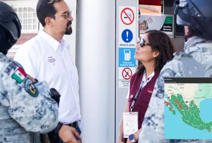 Profeco en un operativo especial para detectar las gasolineras sin alterar el precio.